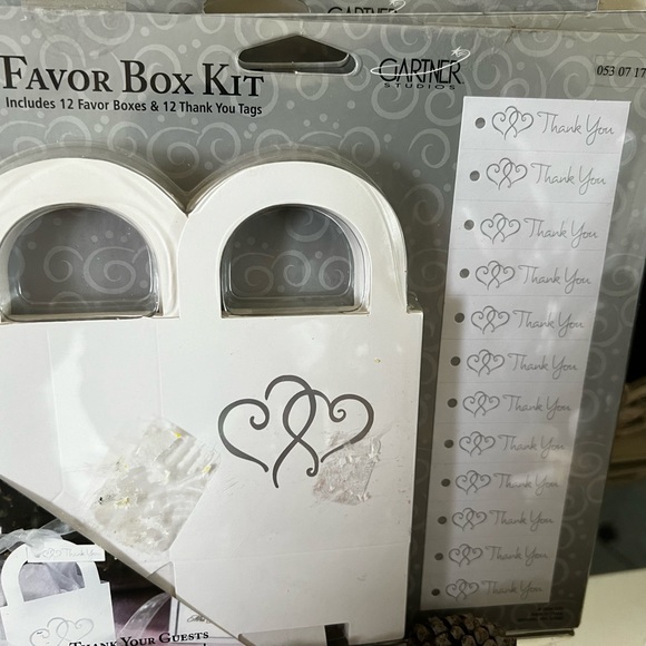 New Three (3) Packages of Twelve (12) Wedding & Shower Thank You Boxes & Tags - Picture 4 of 7